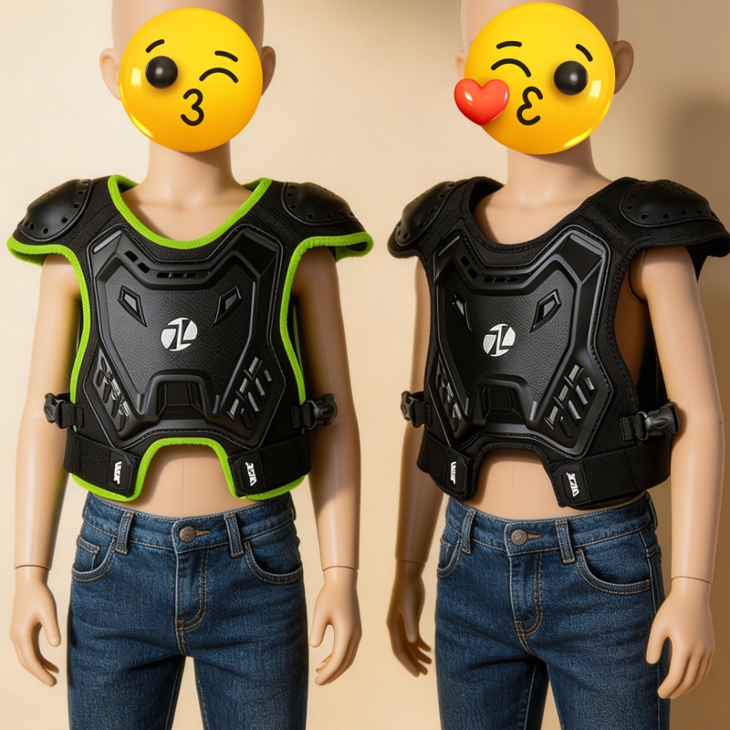Motorcycle Gear For Kids - Children Motorcycle Armor Vest Chest and