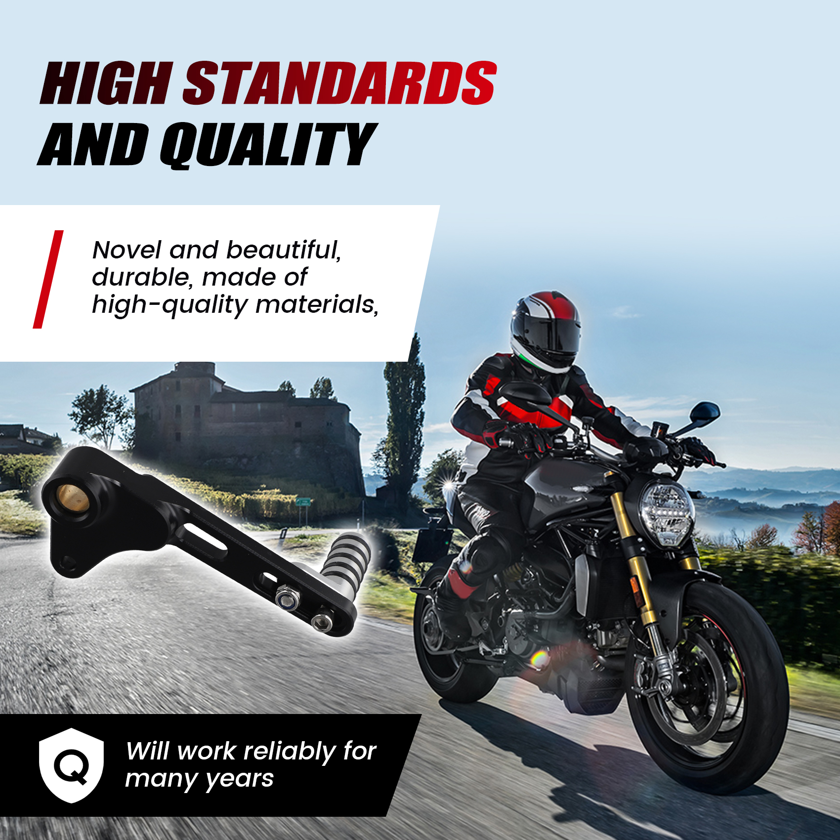 A11M-Motorcycle Adjustable Gea - Motorcycle Gear Shift reseña y precio